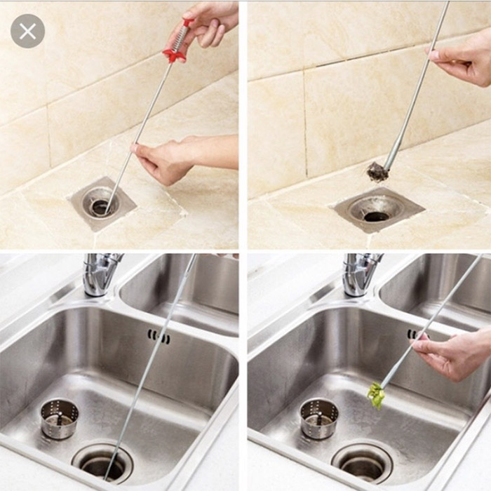 Sử dụng que gắp rác thông cống đa năng