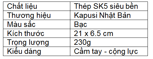 Thông số kéo cắt càng SK5