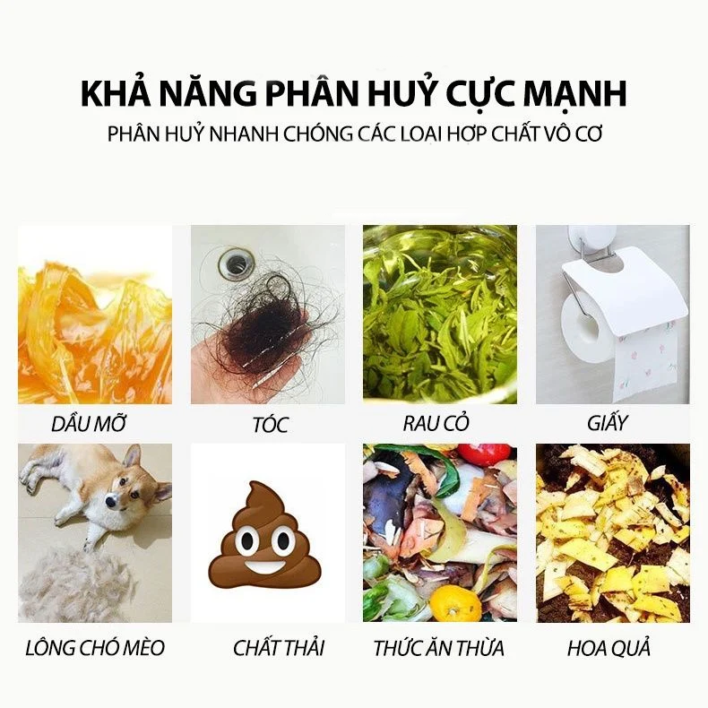 Khả năng phân hủy của bột thông cống Yuhao